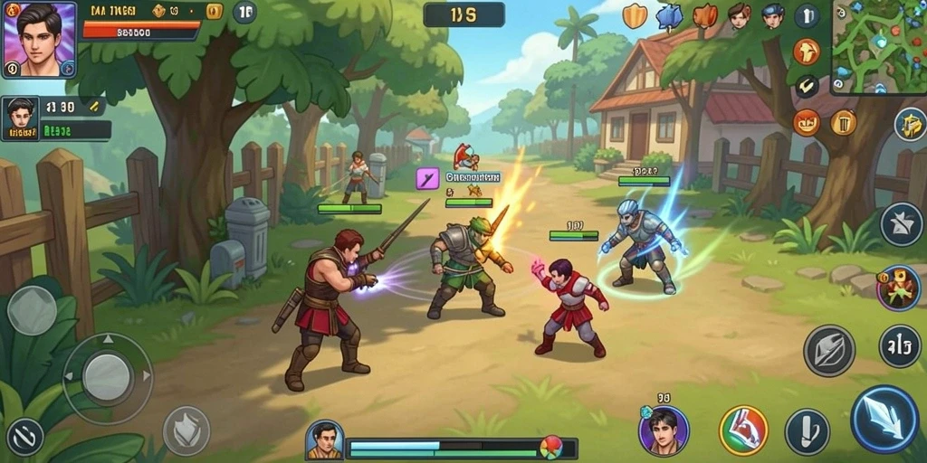 Tangkapan layar dari mode multiplayer yang seru.
