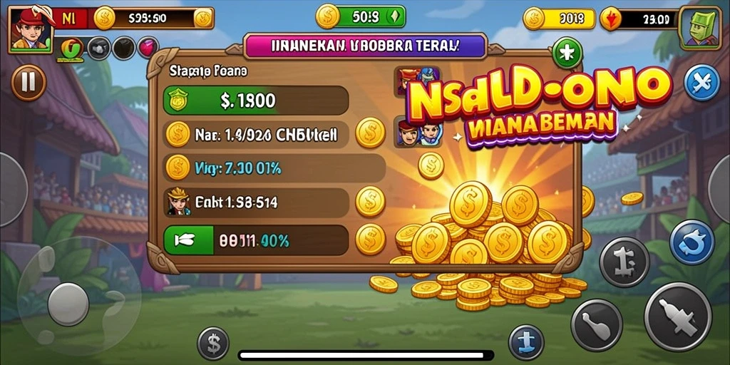 Tangkapan layar menunjukkan fitur interaksi multiplayer yang seru.