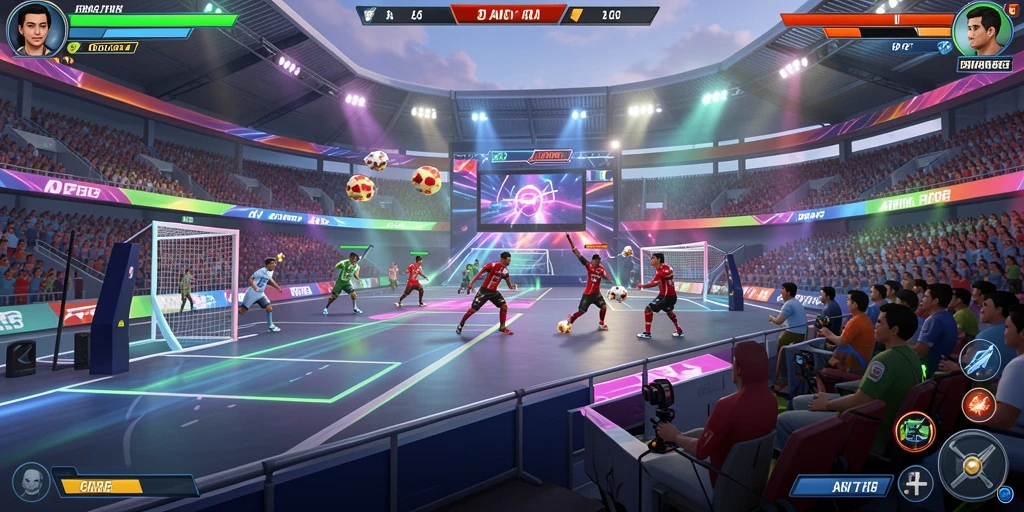 Momen kompetitif dalam mode multiplayer yang seru.