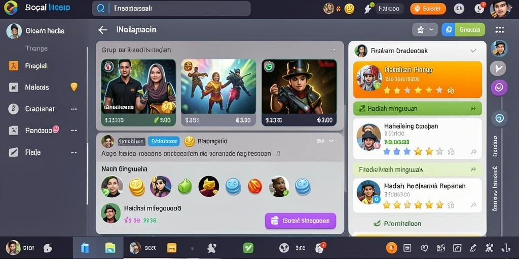 Tangkapan layar ini menunjukkan interaksi dalam fitur multiplayer.