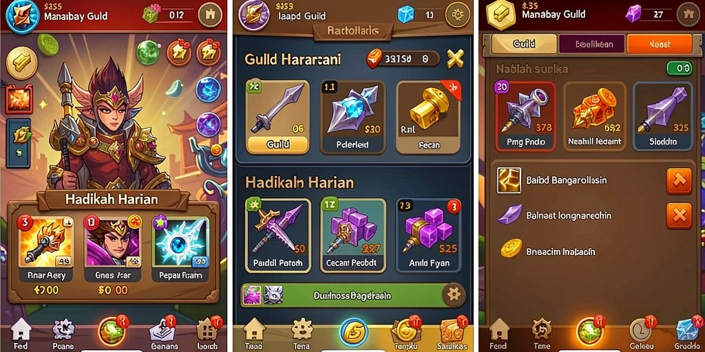 Level yang beragam dan menantang untuk setiap pemain.