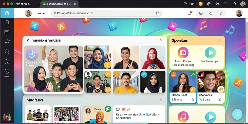 Fitur sosial yang membuat pengalaman bermain semakin seru.